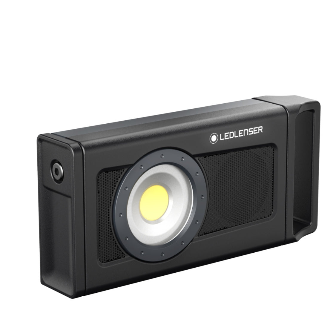 Ledlenser iF4R music LED Baustrahler, aufladbar, kabellos, IP54, 2500 Lumen, Bluetooth Lautsprecher, flexibler Standfuß mit Magnet, Stativhalterung