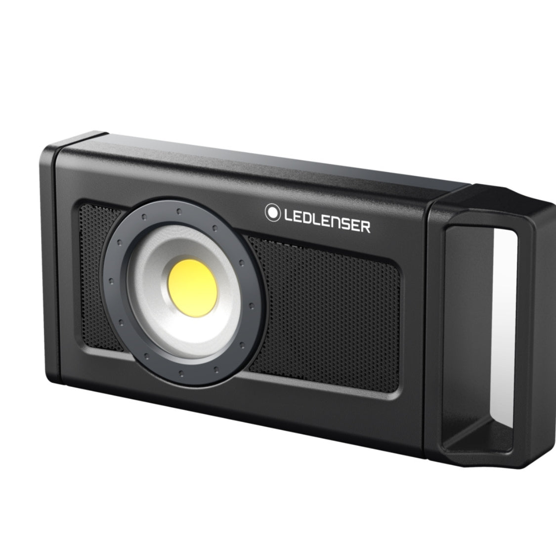 Ledlenser iF4R music LED Baustrahler, aufladbar, kabellos, IP54, 2500 Lumen, Bluetooth Lautsprecher, flexibler Standfuß mit Magnet, Stativhalterung