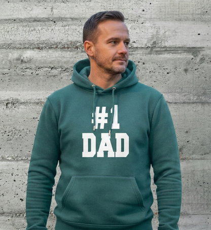 #1 Dad - Herren Premium Organic Hoodie