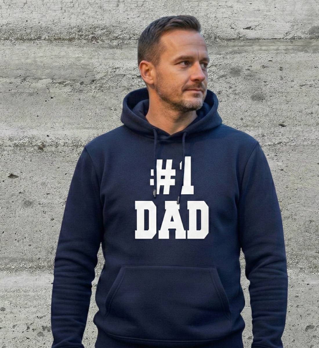 #1 Dad - Herren Premium Organic Hoodie