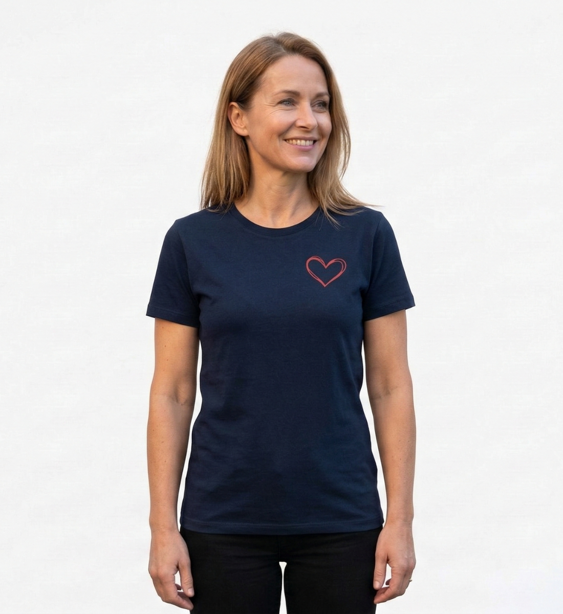 Herz - Damen Premium Organic T-Shirt  - Damen Premium Organic Shirt