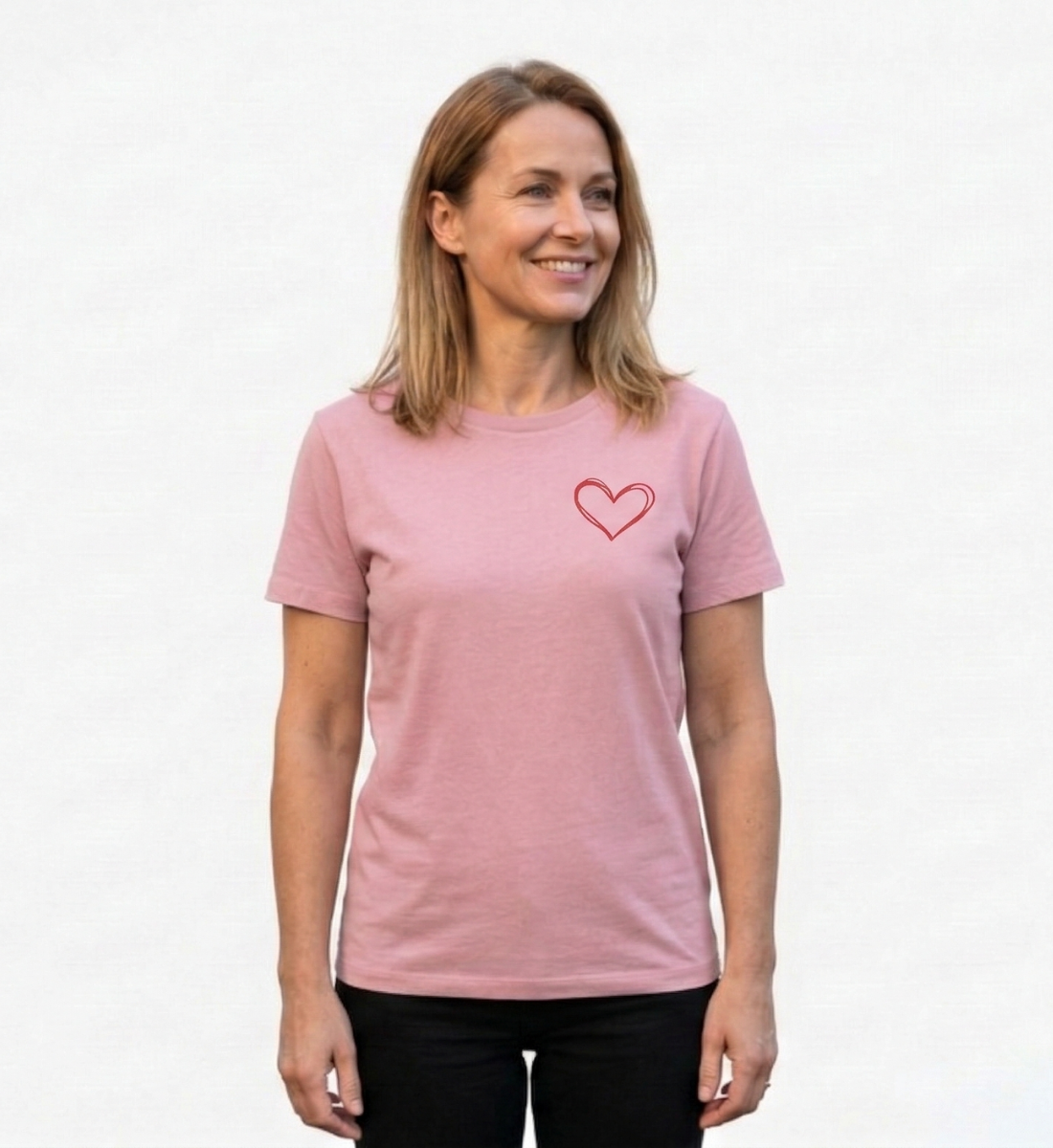 Herz - Damen Premium Organic T-Shirt  - Damen Premium Organic Shirt