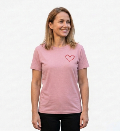 Herz - Damen Premium Organic T-Shirt  - Damen Premium Organic Shirt